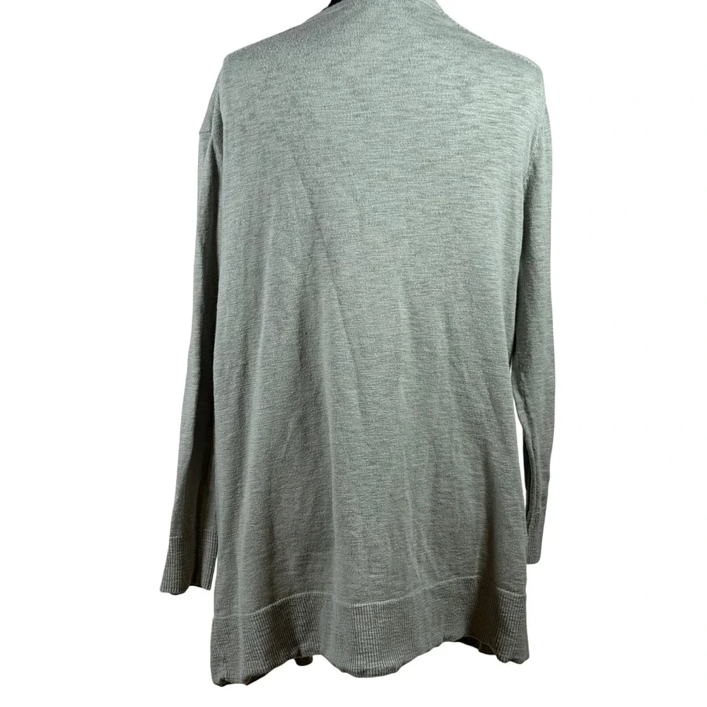 Madewell heathered Cardigan Sweater sage Green Medium Long Sleeve Open‎ Front